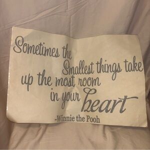 Inspirational Winnie the Pooh Quote Wall Art